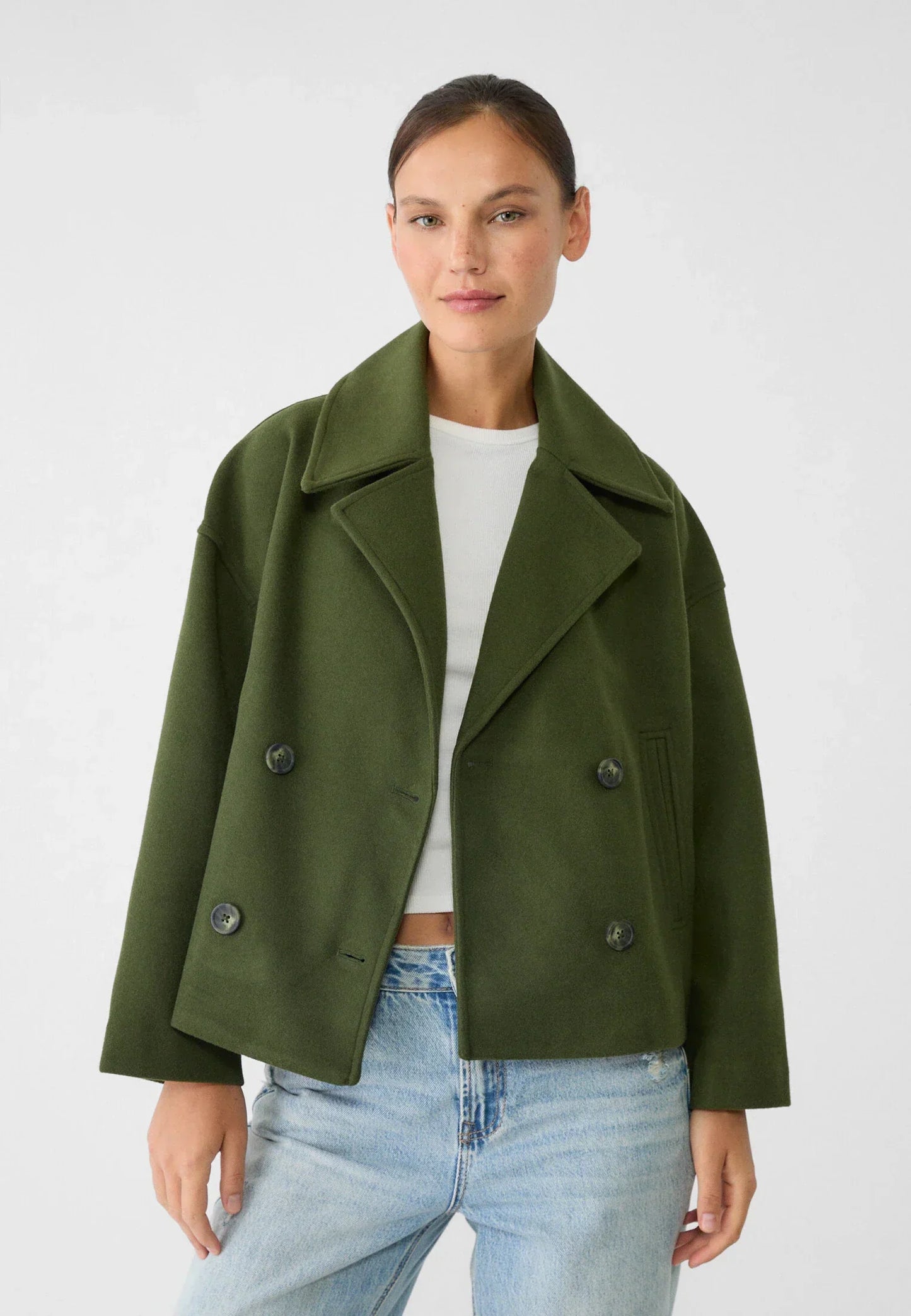 Camille | Women’s Cropped Double-Breasted Jacket – Elegant & Modern Style Staple