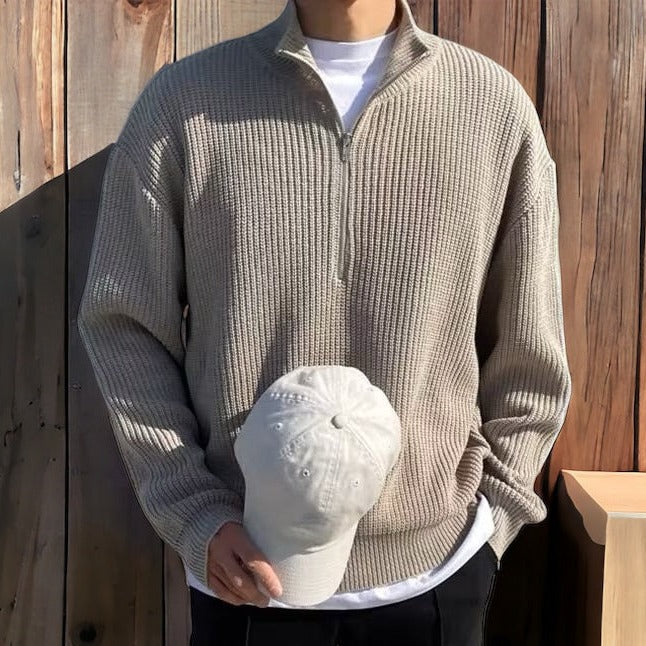 Bastien | Men’s Half-Zip Sweater – Timeless Classic for Casual & Smart Looks