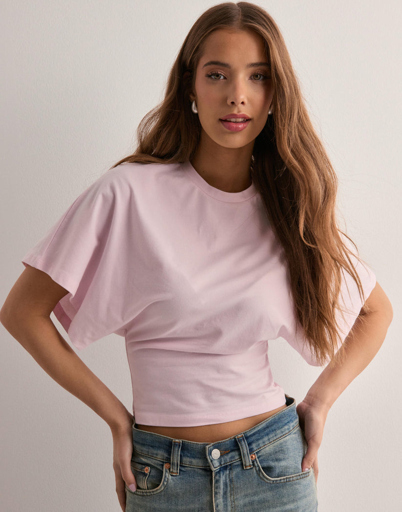 Sola | Women’s Wide Sleeve Tee – Snatched Waist Fit with Oversized Comfort