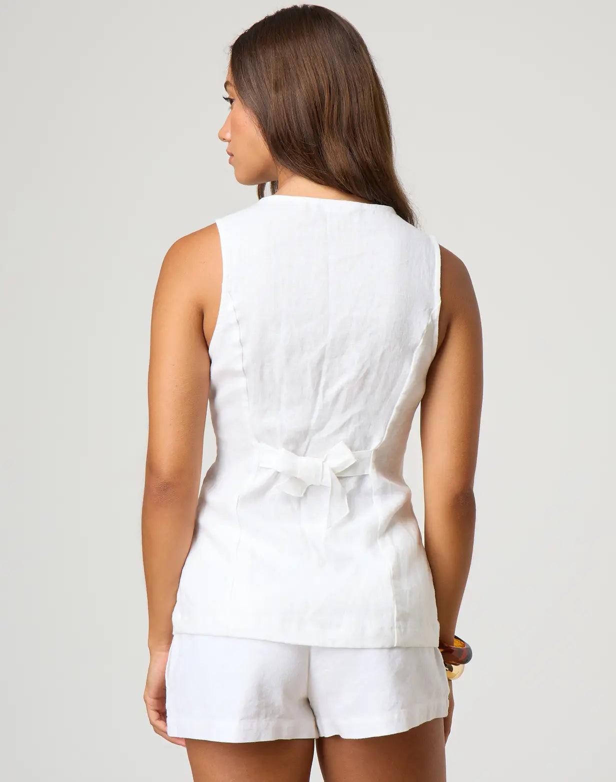 Raya | Women’s Linen Blend Micro Shorts – Lightweight Mid-Rise Summer Essential