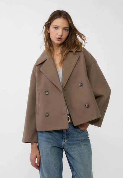 Camille | Women’s Cropped Double-Breasted Jacket – Elegant & Modern Style Staple