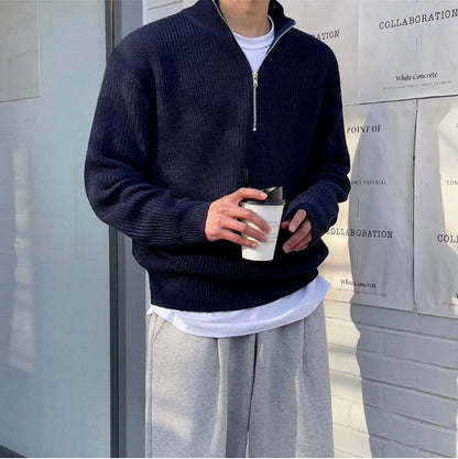 Bastien | Men’s Half-Zip Sweater – Timeless Classic for Casual & Smart Looks