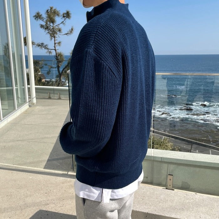 Bastien | Men’s Half-Zip Sweater – Timeless Classic for Casual & Smart Looks