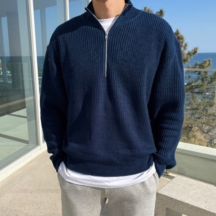 Bastien | Men’s Half-Zip Sweater – Timeless Classic for Casual & Smart Looks